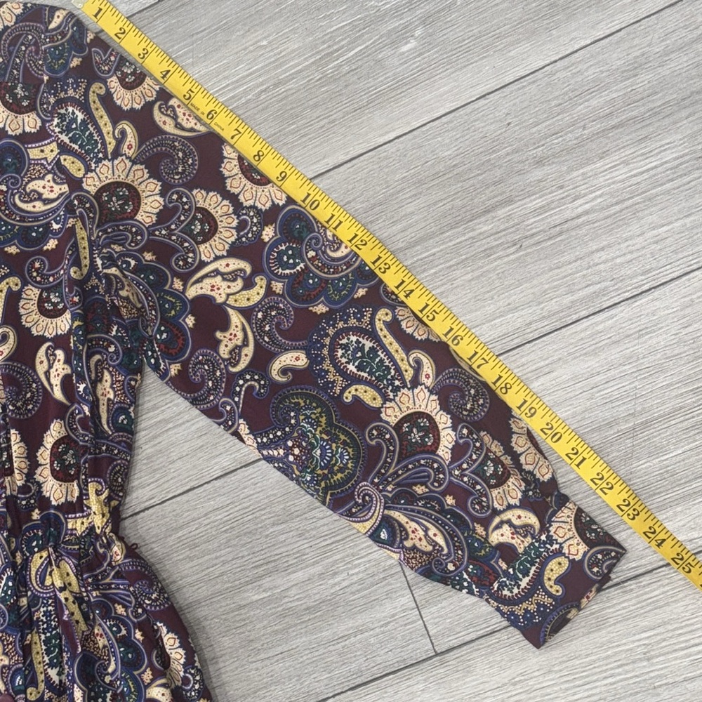 Vintage 80s Schrader Paisley Secretary Dress - Picture 8 of 17